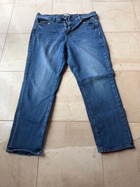 LOFT high rise girlfriend Jean